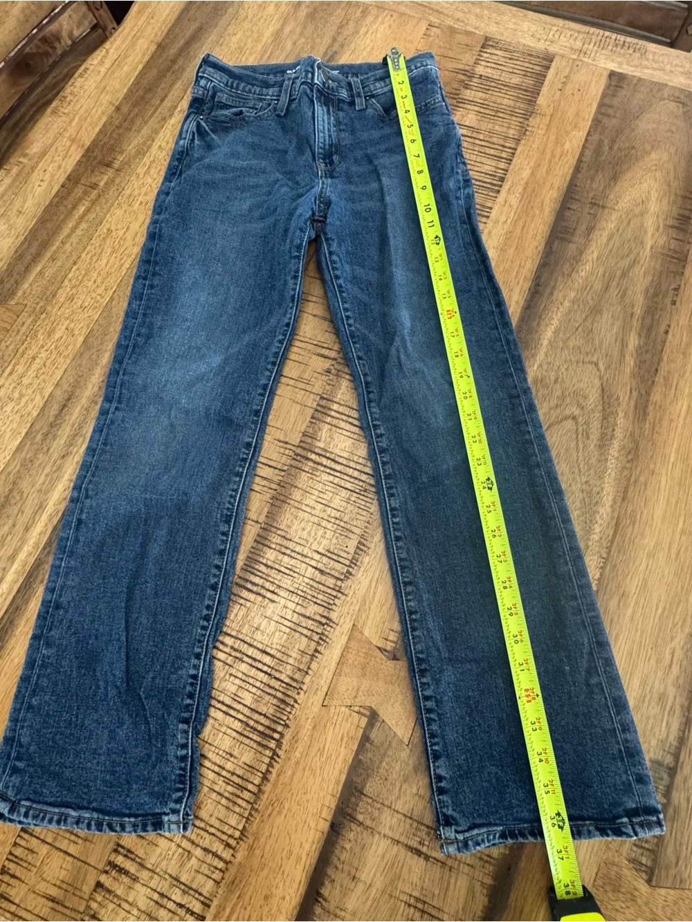 Boys Old Navy Dark Blue Straight-Leg Jeans